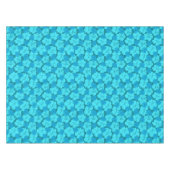 Blauw hibiscus-patroon tafelkleed (Voorkant (Horizontaal))