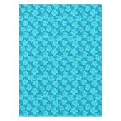 Blauw hibiscus-patroon tafelkleed (Voorkant)