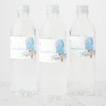 Blauw Hier is het Scoop Baby shower