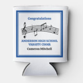 Blauw High School Koor Custom Party Blikjeskoeler (Voorkant)