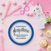 Blauw High School Koor Custom Party Papieren Bordje (Feest)