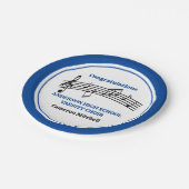 Blauw High School Koor Custom Party Papieren Bordje (Gekanteld)
