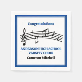 Blauw High School Koor Custom Party Servet