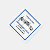 Blauw High School Koor Custom Party Servet (Hoek)