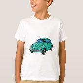 Blauw Hippie Auto Hanes TAGLESS T-shirt (Voorkant)