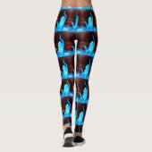 blauw hippiemeisje leggings (Achterkant)
