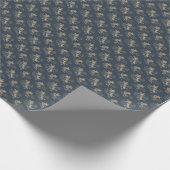 Blauw Historisch Cadeaupapier (Hoek)