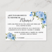 Blauw Hoe groot is de membleem-tweetalige kaart Plaatskaartje (Achterkant)