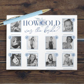 Blauw Hoe oud was Bruid Photo Game Pack van 40 Notitieblok