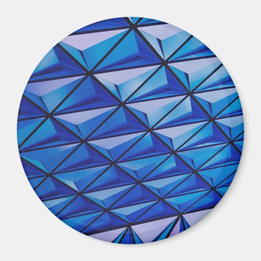 blauw hoekrooster magneet (Voorkant)