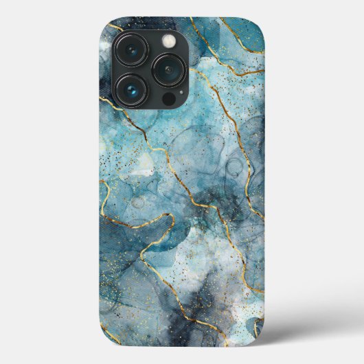 Blauw Hoesje-Mate iPhone Case (Achterkant)