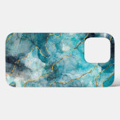 Blauw Hoesje-Mate iPhone Case (Achterkant (horizontaal))