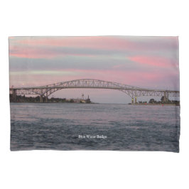 Blauw hoesje van de rivierpijp kussensloop