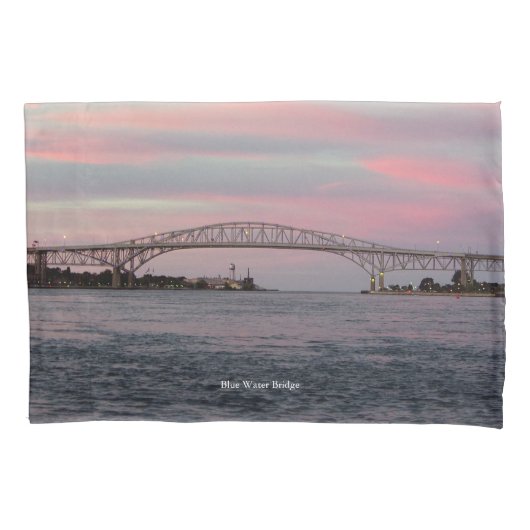 Blauw hoesje van de rivierpijp kussensloop (Voorkant)