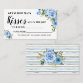 blauw hoeveel kussen Vrijgezellenfeest spel Kaart Plaatskaartje (Voorkant / Achterkant)