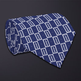 Blauw (hoge rechthoek) Logo Checkerboard Stropdas