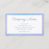 Blauw holografisch Visitekaartje (Achterkant)