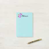 blauw hondenliefhebbers Paw Afdrukken Tekst toevo Post-it® Notes (Op bureau)