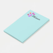 blauw hondenliefhebbers Paw Afdrukken Tekst toevo Post-it® Notes (Schuin)
