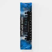 Blauw Honkbal Softbal Dugout Banner Sportteam (Verticaal)