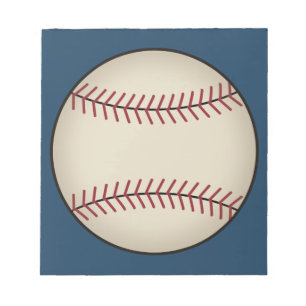 Blauw honkbal sporten notitieboekje cadeau notitieblok