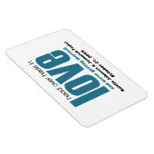 Blauw hoofd over hekken sparen de Magnetische Datu Magneet (Rechterzijde)