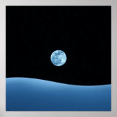 Blauw horizon poster (Voorkant)