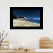 Blauw horizon poster (Keuken)