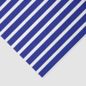 Blauw horizontaal stripespapier tissuepapier (Detail)