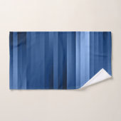 Blauw Horizontale Strepen Chic Striking Blauwe Kle Bad Handdoek (Handdoek)