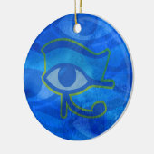 Blauw Horus oog Keramisch Ornament (Links)