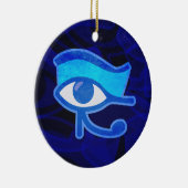Blauw Horus Oog Keramisch Ornament (Rechts)