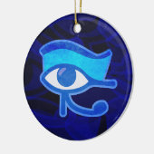 Blauw Horus Oog Keramisch Ornament (Links)