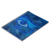 Blauw Horus Oog Notitieboek (Linkerzijde)
