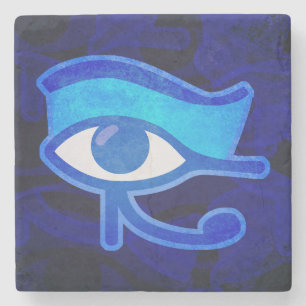Blauw Horus oog Stenen Onderzetter