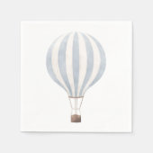 Blauw hot-luchtballonpapier Napkin Servet (Voorkant)