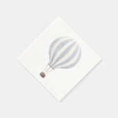 Blauw hot-luchtballonpapier Napkin Servet (Hoek)