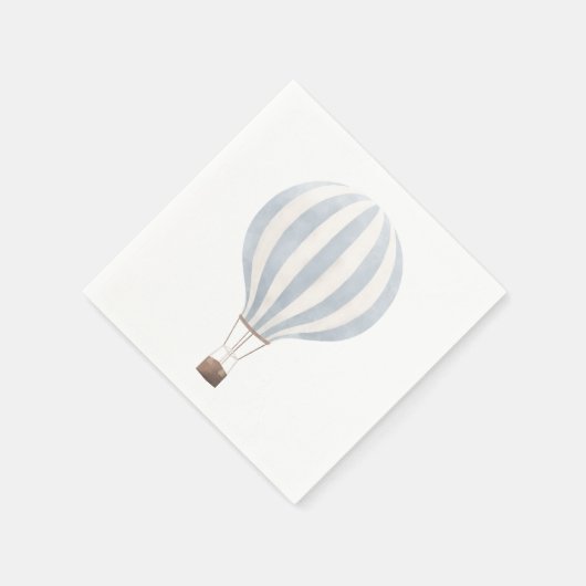 Blauw hot-luchtballonpapier Napkin Servet (Hoek)