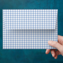 Blauw Houndstooth Patroon