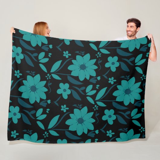 Blauw Hout 60x80 Fleece Deken (In situ)