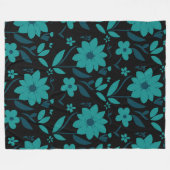 Blauw Hout 60x80 Fleece Deken (Voorkant (Horizontaal))
