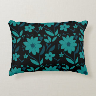 Blauw hout accent kussen