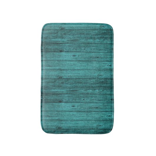 blauw hout badmat (Voorkant Verticaal)