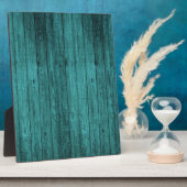blauw hout fotoplaat (Zijkant)