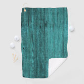 blauw hout golfhanddoek (Insitu)