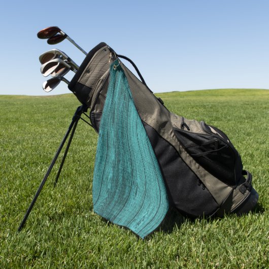 blauw hout golfhanddoek (Groen)