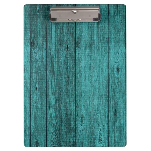 blauw hout klembord (Voorkant)