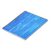 blauw hout notitieblok (Linkerzijde)