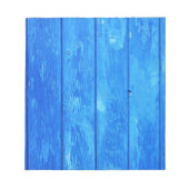 blauw hout notitieblok (Voorkant)