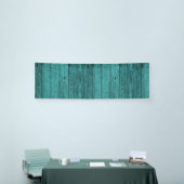 blauw hout spandoek (Beurs)